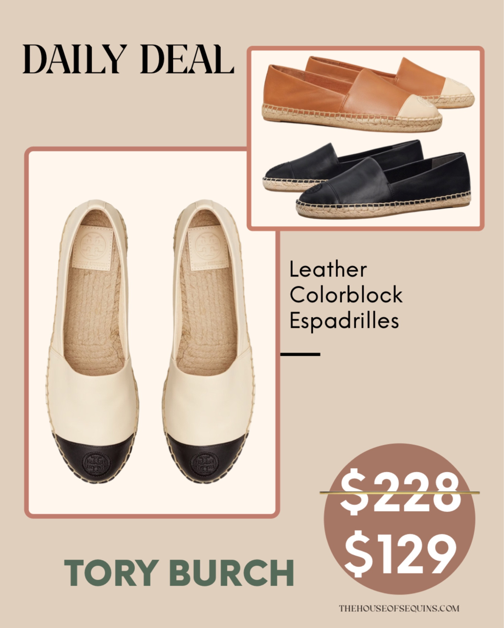 Colorblock platform espadrille hot sale tory burch