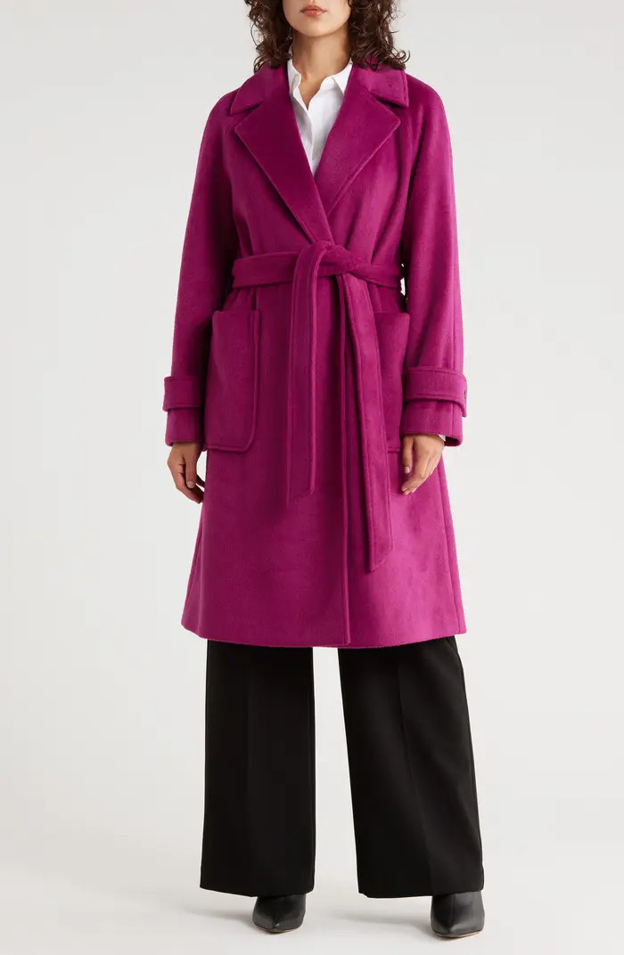 BCBGeneration Missy Belted Wrap Coat | Nordstromrack | Nordstrom Rack