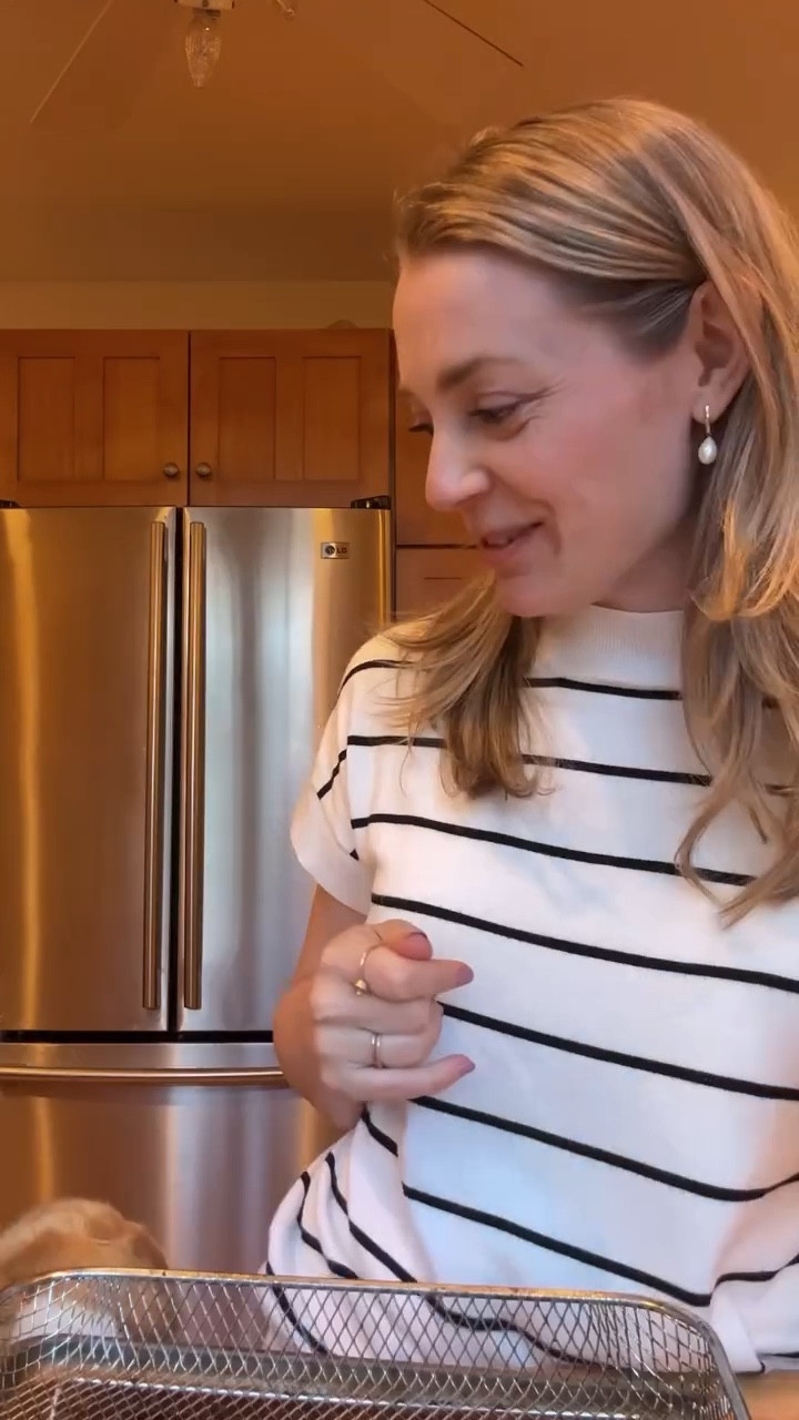 We have SO many greens and herbs from our CSA @buckhillfarmnj so this chimichurri made with the Chefman Obliterator will be the sauce of the summer.
.
Now somebody tell me what I can do with 4 pounds of radishes….😂
.
Chicken thighs in the air fryer is the most DELISH way to have juicy crispy chicken. 
.
Seasoned by @lanesbbq Garlic Rub 🧄
.
#momlife #cookingwithmom #marriedwithkids #momlifebelike #millennialmom #toddlerlife #funnymoms #toddlermom #contentcreator #recipe #foodcreator #ugcfood #ugcfoodcontent

#LTKHome #LTKGiftGuide