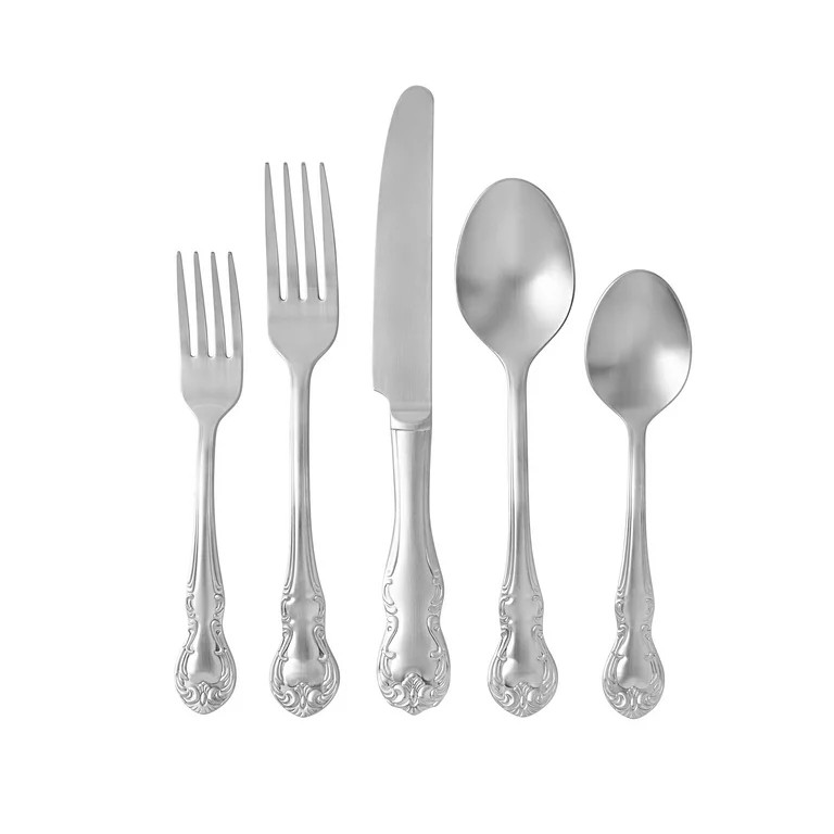Pioneer Woman Agatha Satin 20 Piece Flatware Set | Walmart (US)