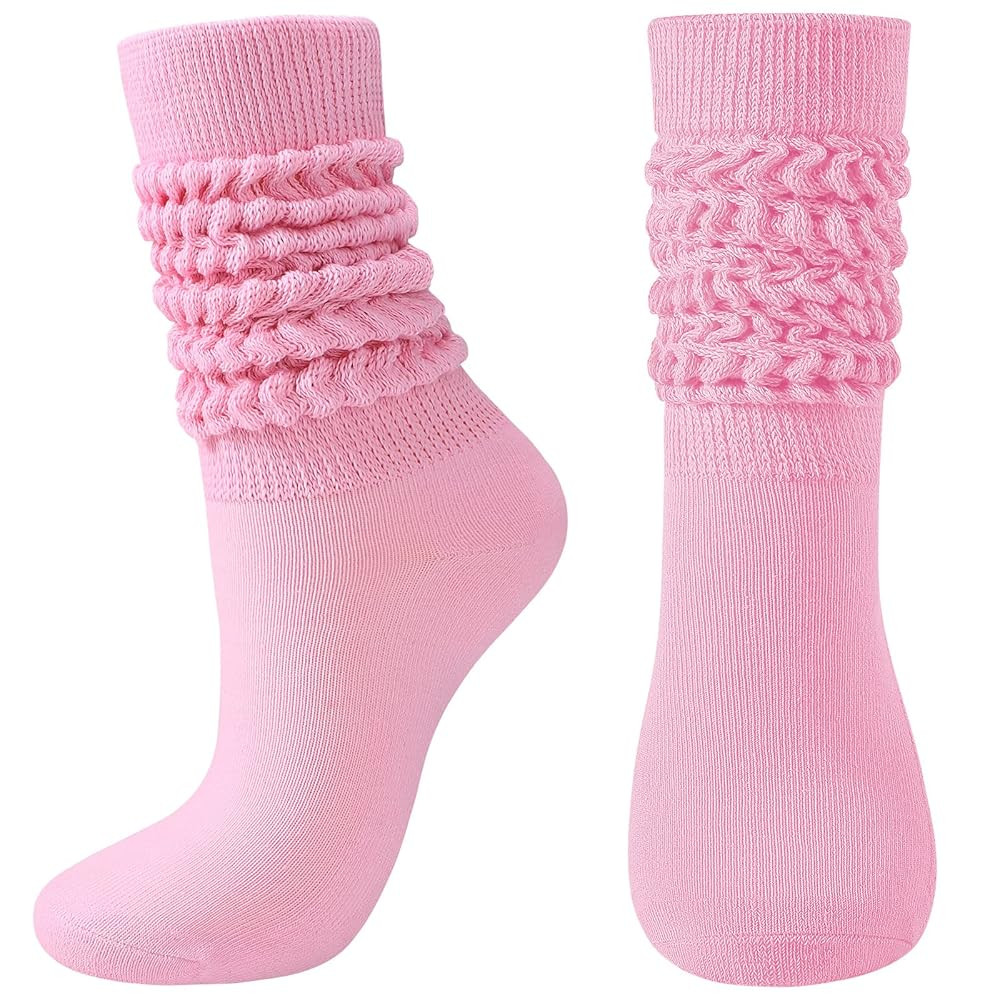 BOOPH Slouch Socks Women Scrunch Sock Knee High Slouchy Socks for Women Size 6-11 | Amazon (US)