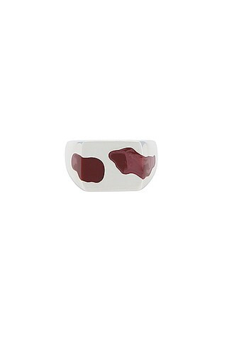 Ellie Mercer Two Piece Signet Ring in Brown - Brown. Size XL (also in S). | FWRD 