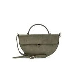 Scoop Women's Faux Suede Half Moon Satchel Bag, Olive | Walmart (US)