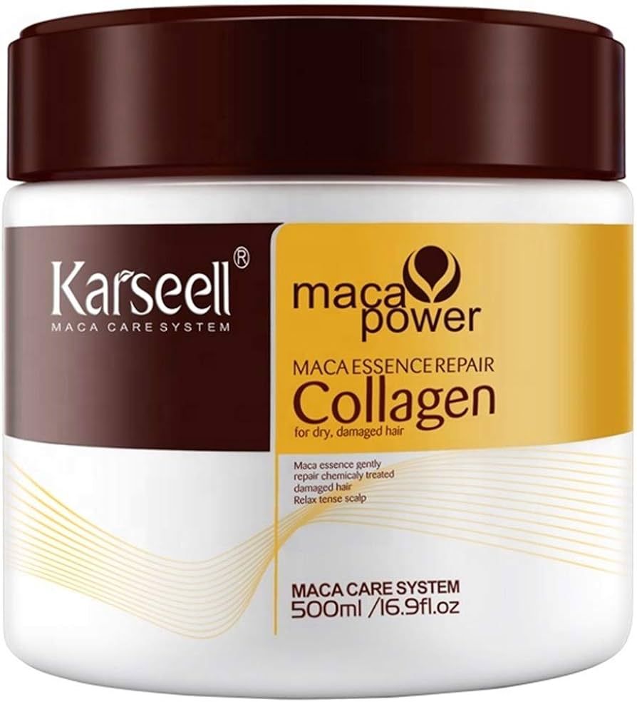 Karseell Collagen Hair Treatment Deep Repair Conditioning Argan Oil Collagen Hair Mask Essence fo... | Amazon (US)