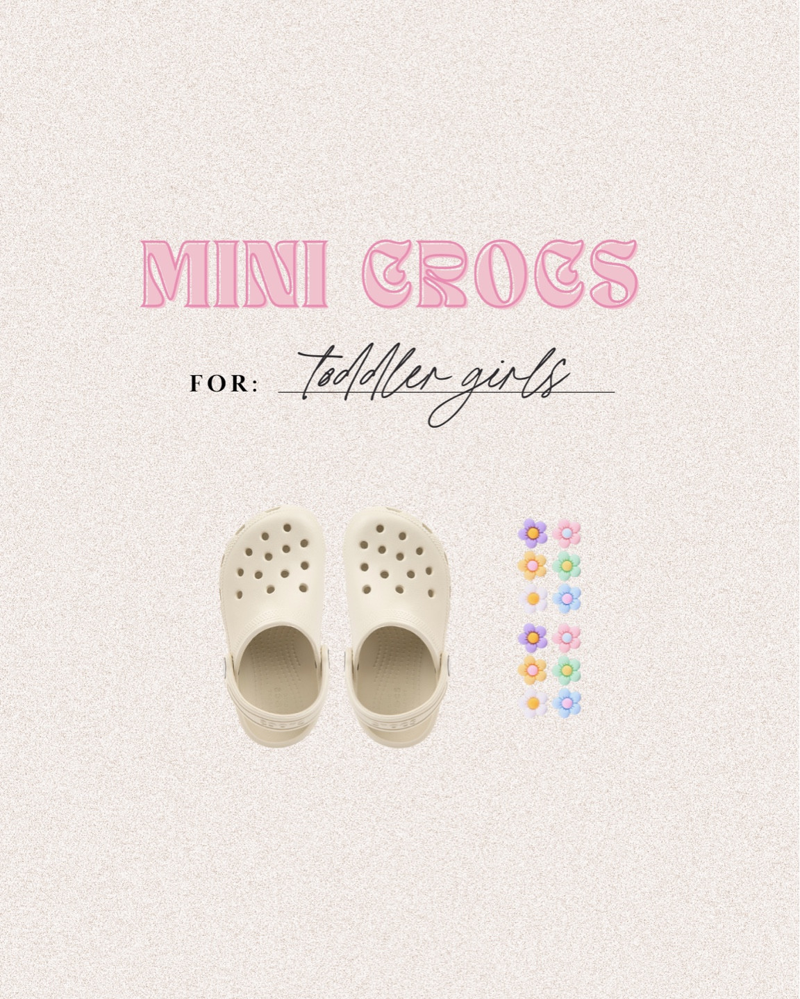 Mini crocs — 🥹 the only crocs I’ll ever buy haha. So stinking cute!? 

Toddler girl shoes | baby girl shoes | toddler crocs | toddler girl crocs | toddler girl spring shoes | toddler girl summer shoes | girls shoes | bone crocs | flower crocs | kids crocs 

#LTKfamily #LTKshoecrush #LTKkids