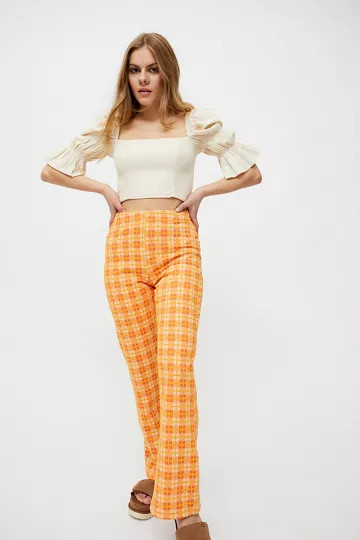 UO Naomi Knit Flare Pant | Urban Outfitters (US and RoW)