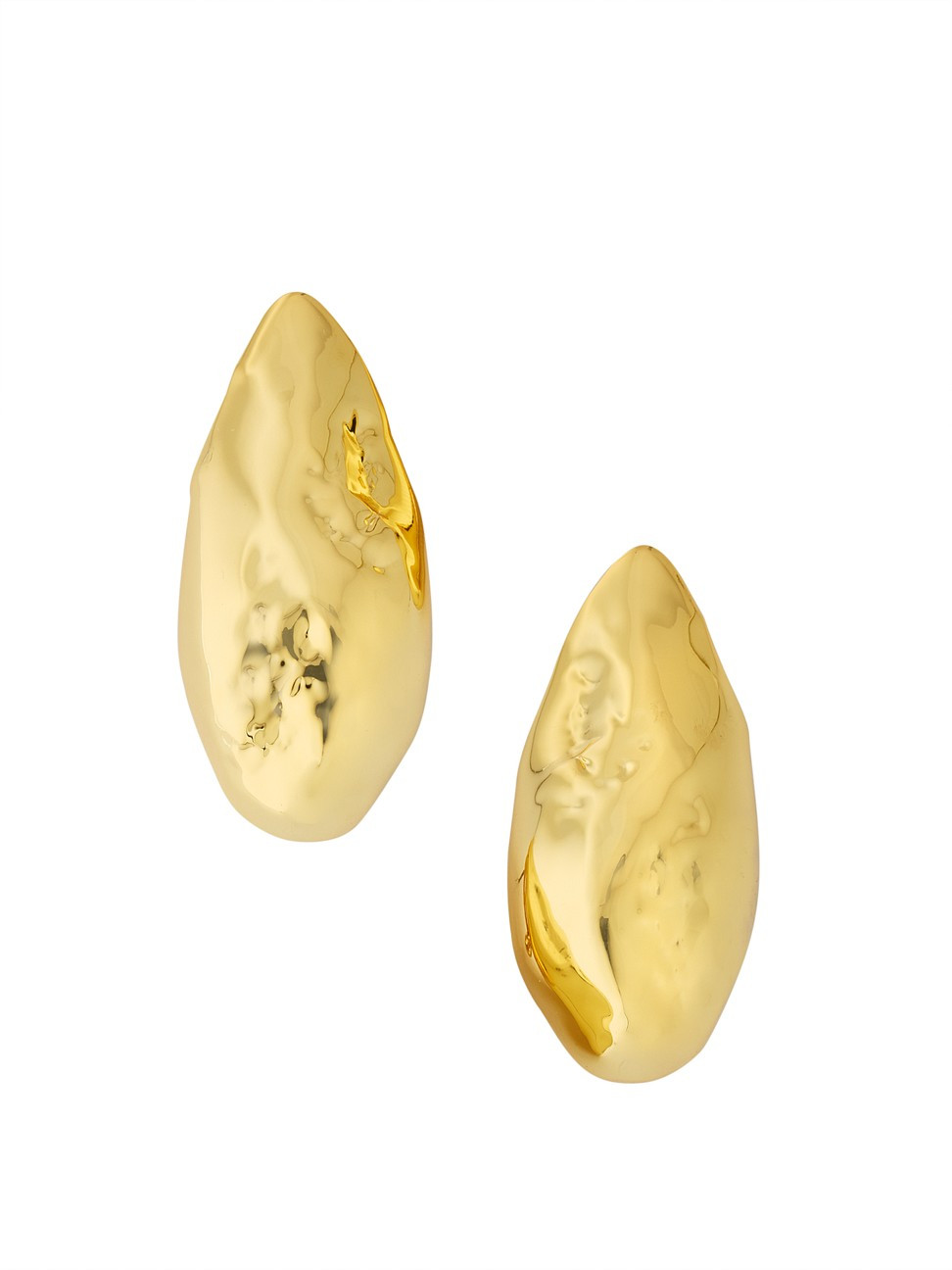 Women's Molten Gold Puffy 14K-Gold-Plated Teardrop Earrings - Gold | Saks Fifth Avenue