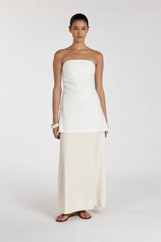 BRAX CREAM MIDI SKIRT | DISSH