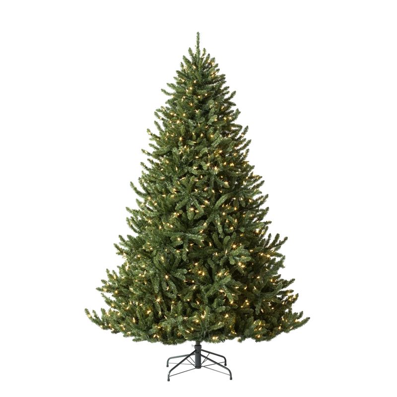 Full Profile Artificial Valley Fir Christmas Tree Prelit with Clear LED Lights | Wayfair North America