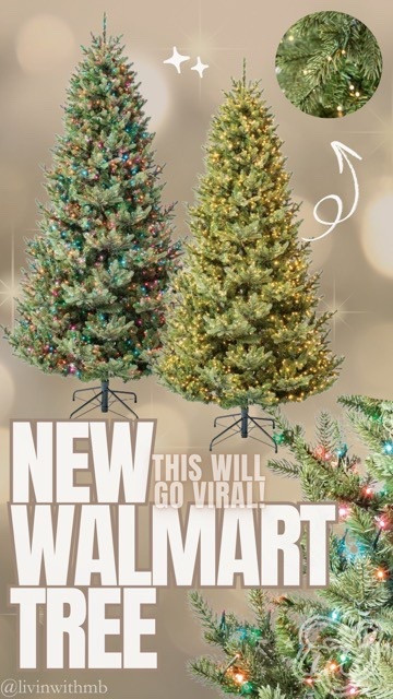 This NEW tree from My Texas House at Walmart is very much giving the viral Grand Duchess tree from the last 2 years, but cheaper!!

I know this one will sell out! 🎄

#LTKStyleTip #LTKHome #LTKSeasonal