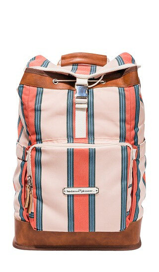 Backpack Cooler in Bistro Dusty Pink Stripe | Revolve Clothing (Global)