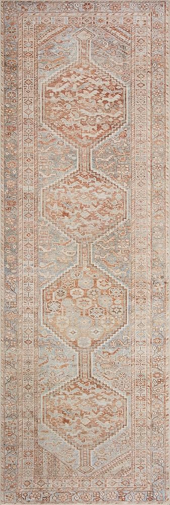 Loloi Chris Loves Julia x Loloi Jules Collection JUL-04 Tangerine/Mist 2'-3" x 3'-9" Accent Rug | Amazon (US)