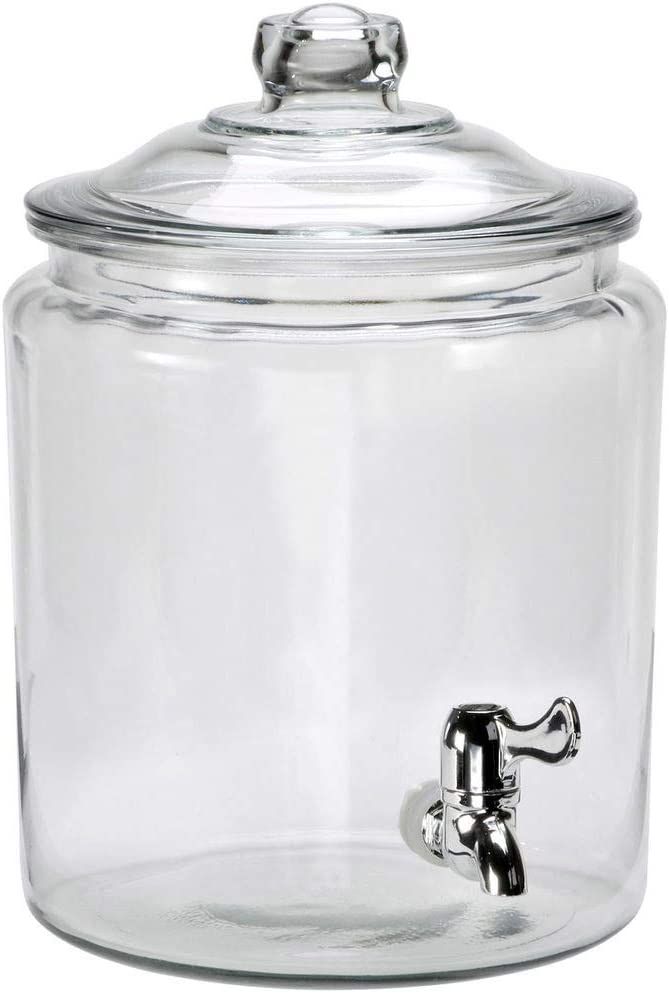 Anchor Hocking 2-Gallon Heritage Hill Glass Beverage Dispenser with Spigot, Set of 1 | Amazon (US)