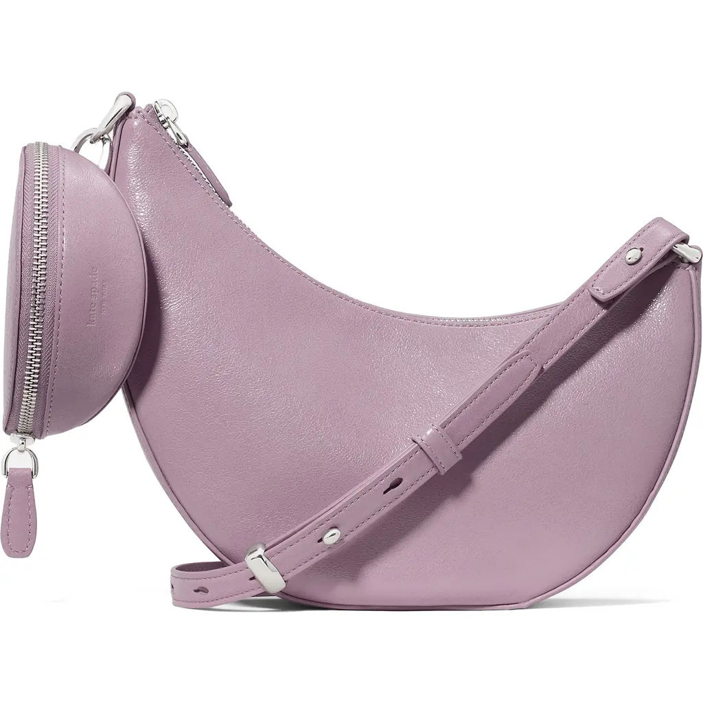 Kate Spade New York duo glazed leather crossbody bag in Market Purple at Nordstrom | Nordstrom