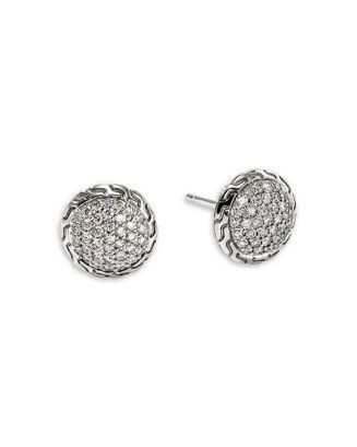 Sterling Silver JH Essentials Diamond Pavé Stud Earrings, 0.55 tcw | Bloomingdale's (US)
