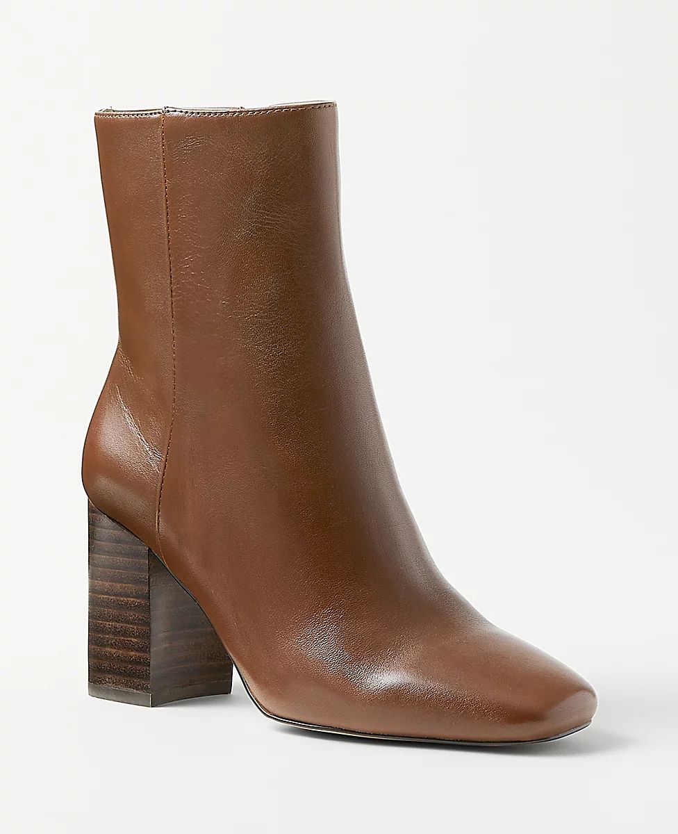 North Leather Booties | Ann Taylor (US)