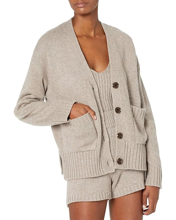 The Drop Women's Brigitte Chunky Button-Front Pocket Ribbed Cardigan | Amazon (US)