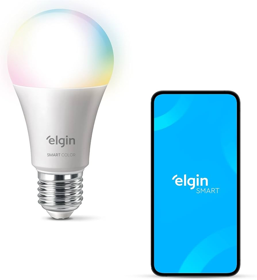 Lâmpada Inteligente Smart Color 10W Elgin RGB Wifi Compatível com Alexa e Google Home | Amazon (BR)