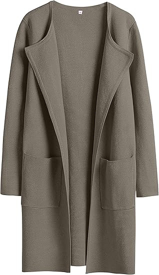 ANRABESS Women's Open Front Knit Lightweight Cardigan Casual Long Coatigan Sweater Lady Jacket Co... | Amazon (US)