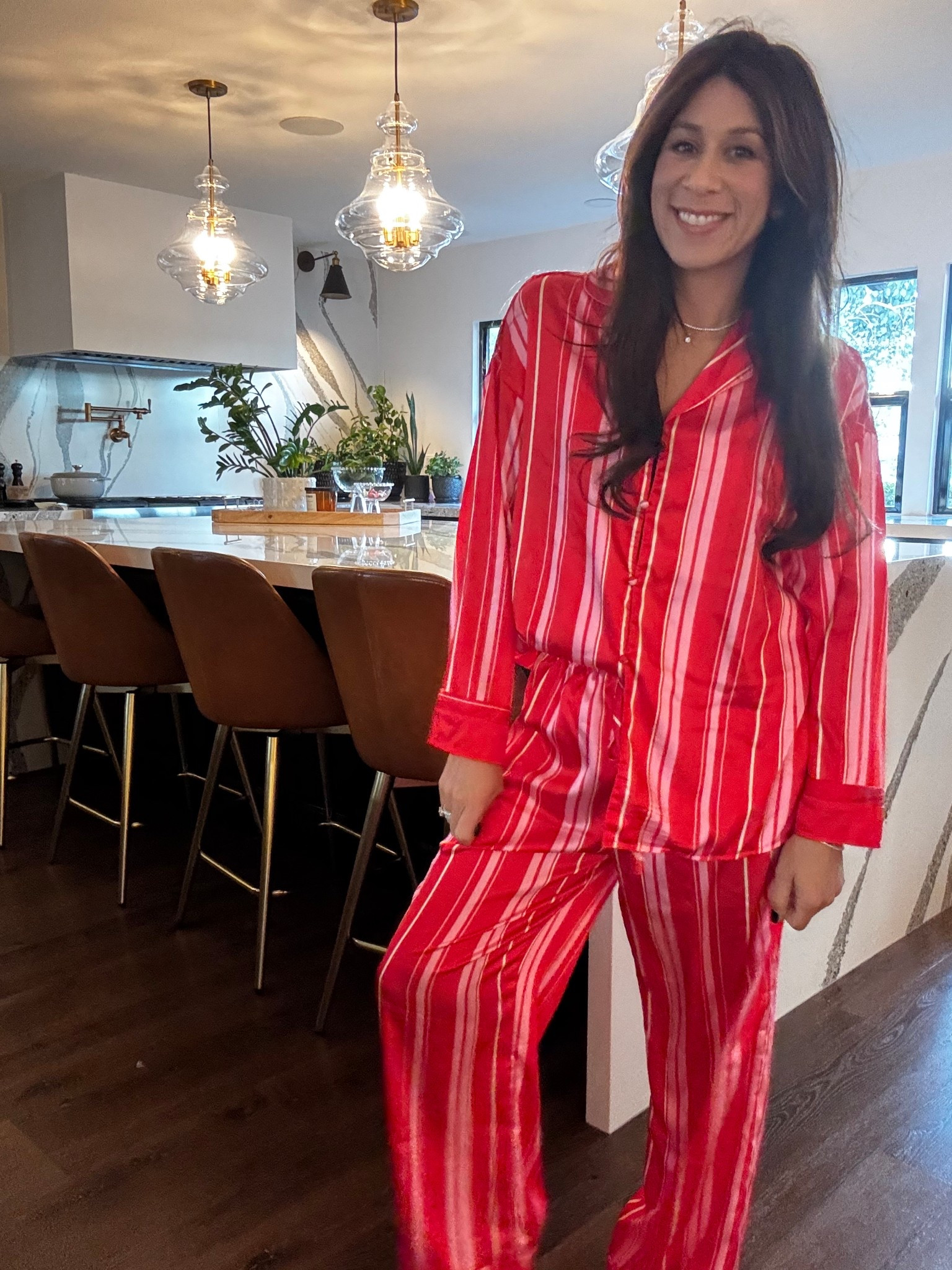 I love a good pajama set!! These are so comfortable and wash well! Light enough to sleep in without getting so hot. Just love the color and pattern! 

#LTKSeasonal #LTKHome #LTKFindsUnder50