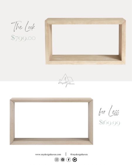 The Pottery Barn Folsom console dupe! The perfect look for less. If you’re searching for the right entryway piece, this is your sign! For just under $170, you can create a Pottery Barn style for way less 🤍 as always, find more on our website www.mydesignhaven.com 

#LTKsalealert #LTKstyletip #LTKhome