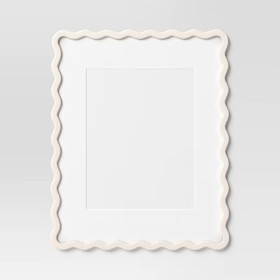 16"x20" Matted to 11"x14" Wavy Picture Frame White - Room Essentials™ | Target