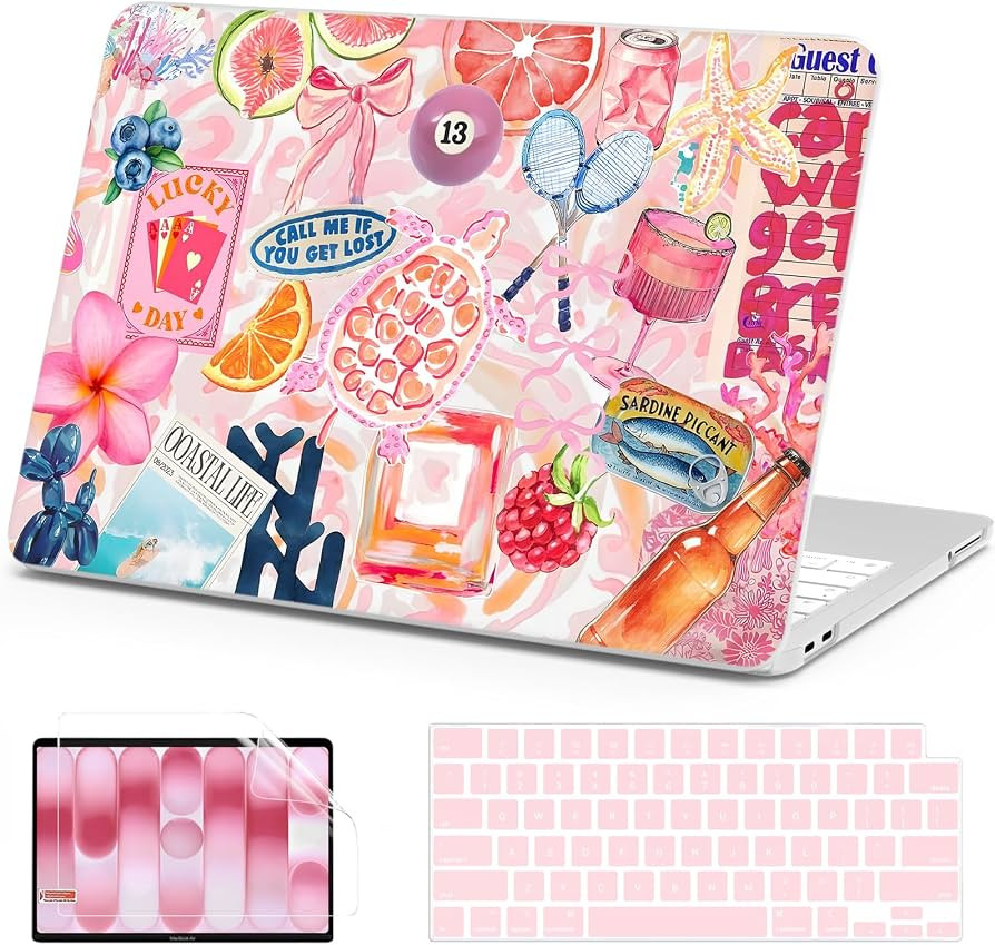AKIT for MacBook Neo Case 13 inch 2026 A3404 (A18 Pro), SumPink Pattern | Amazon (US)