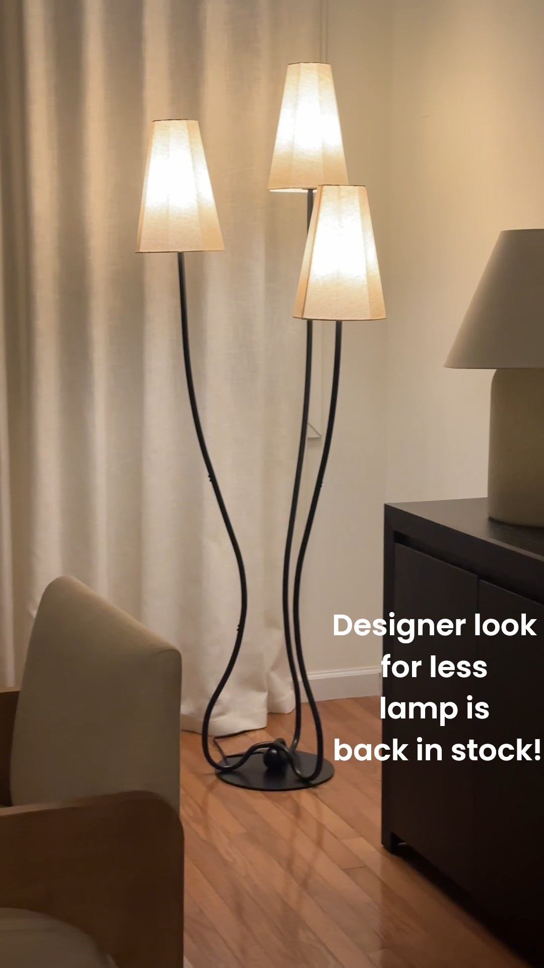 My look for less lamp is back in stock! $210 compared to $600!

#LTKHome