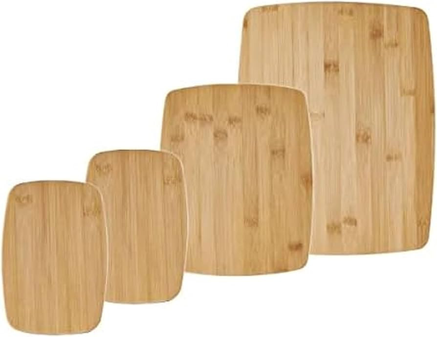 Farberware 4-Piece Bamboo Cutting Board Set - Reversible Boards for Chopping, Slicing, Charcuteri... | Amazon (US)