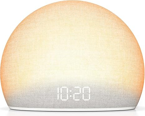 HOUSBAY Sunrise Alarm Clock with White Noise Sound Machine – Wake-Up Light for Bedroom, 5 Gentl... | Amazon (US)