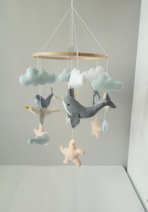 Whales Baby Mobile /nursery Sea Ocean /crib Mobile Newborn | Etsy | Etsy (US)