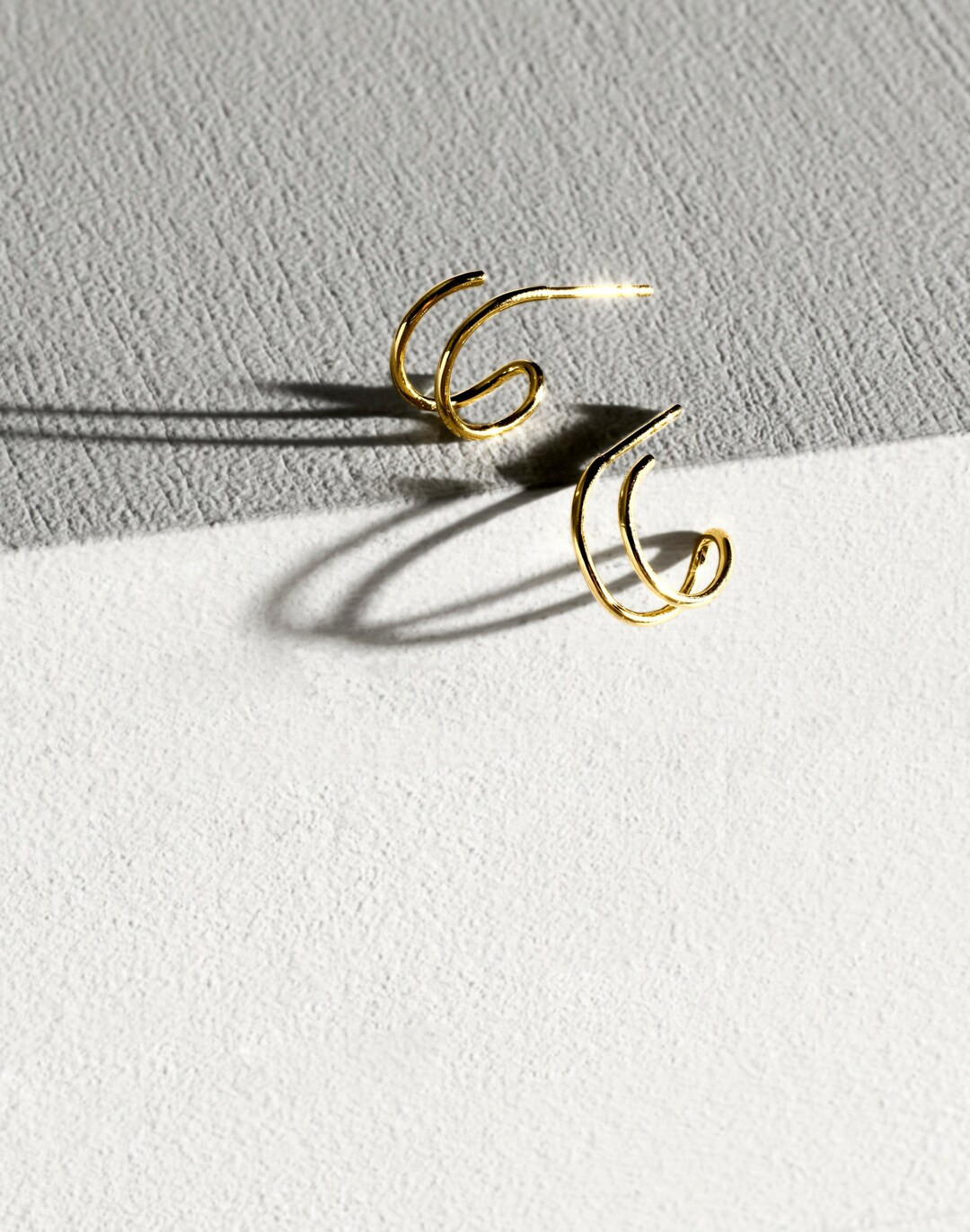 Demi-Fine Double Hoop Earrings | Madewell