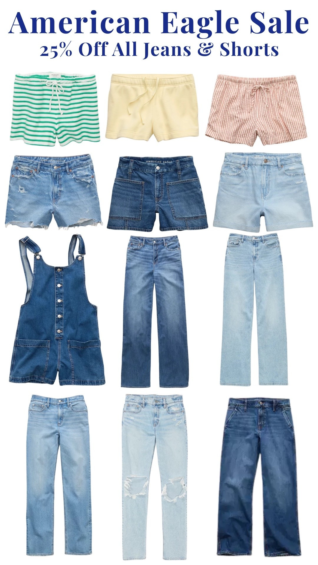 25% off American eagle shorts & jeans!! 👖


#LTKootd #LTKgrwm #LTKSaleAlert