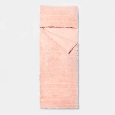 Channel Faux Fur Sleeping Bag Pink - Pillowfort™ | Target