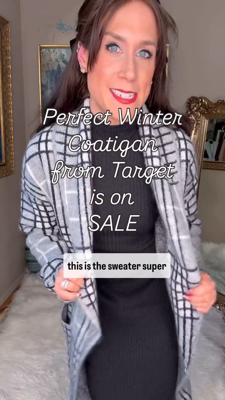 The cutest coatigan is on sale right now at Target! So warm and cozy. Love the sweater dress, bow, kitten heels & boots too! Perfect for a holiday outfit or winter outfit!

#targetstyle

#LTKOver40 #LTKSaleAlert #LTKHoliday