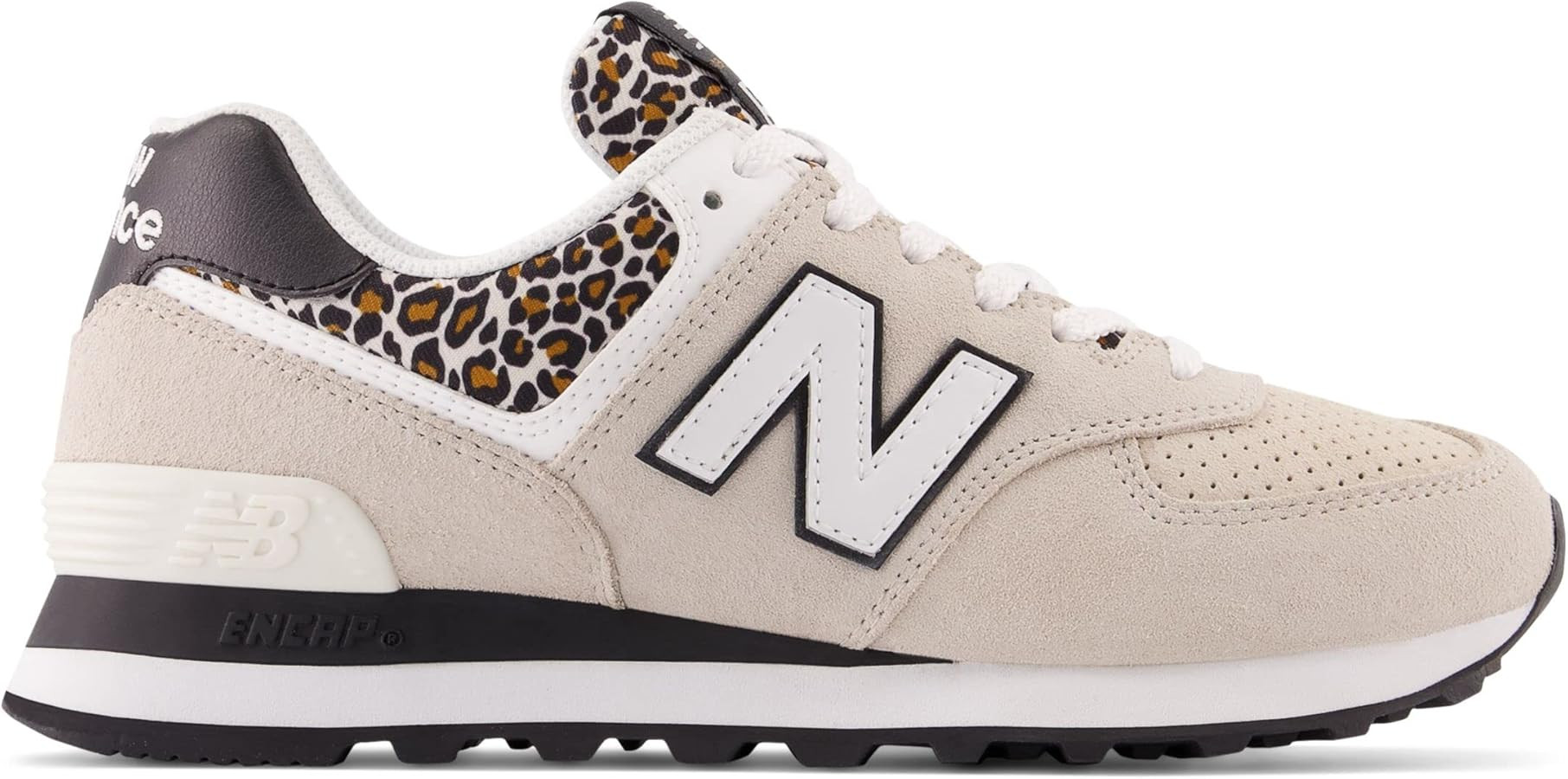New Balance Women's 574 V2 Animal Print Sneaker, Grey/Black, 12 | Amazon (US)