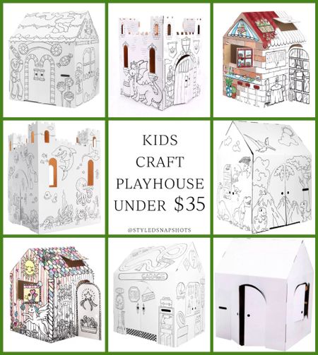Kids playhouses they can color! I found ours in store at target, but looks sold out online. Walmart also has a gingerbread house option and I found several non-holiday options online at Target 

kids crafts, gift idea 

#LTKkids #LTKGiftGuide #LTKHoliday