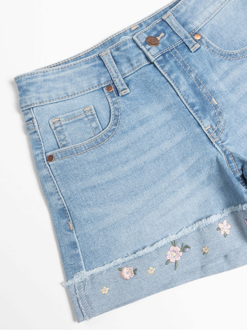 Wonder Nation Girls Fashion Denim Shorts, Size 5-18 | Walmart (US)