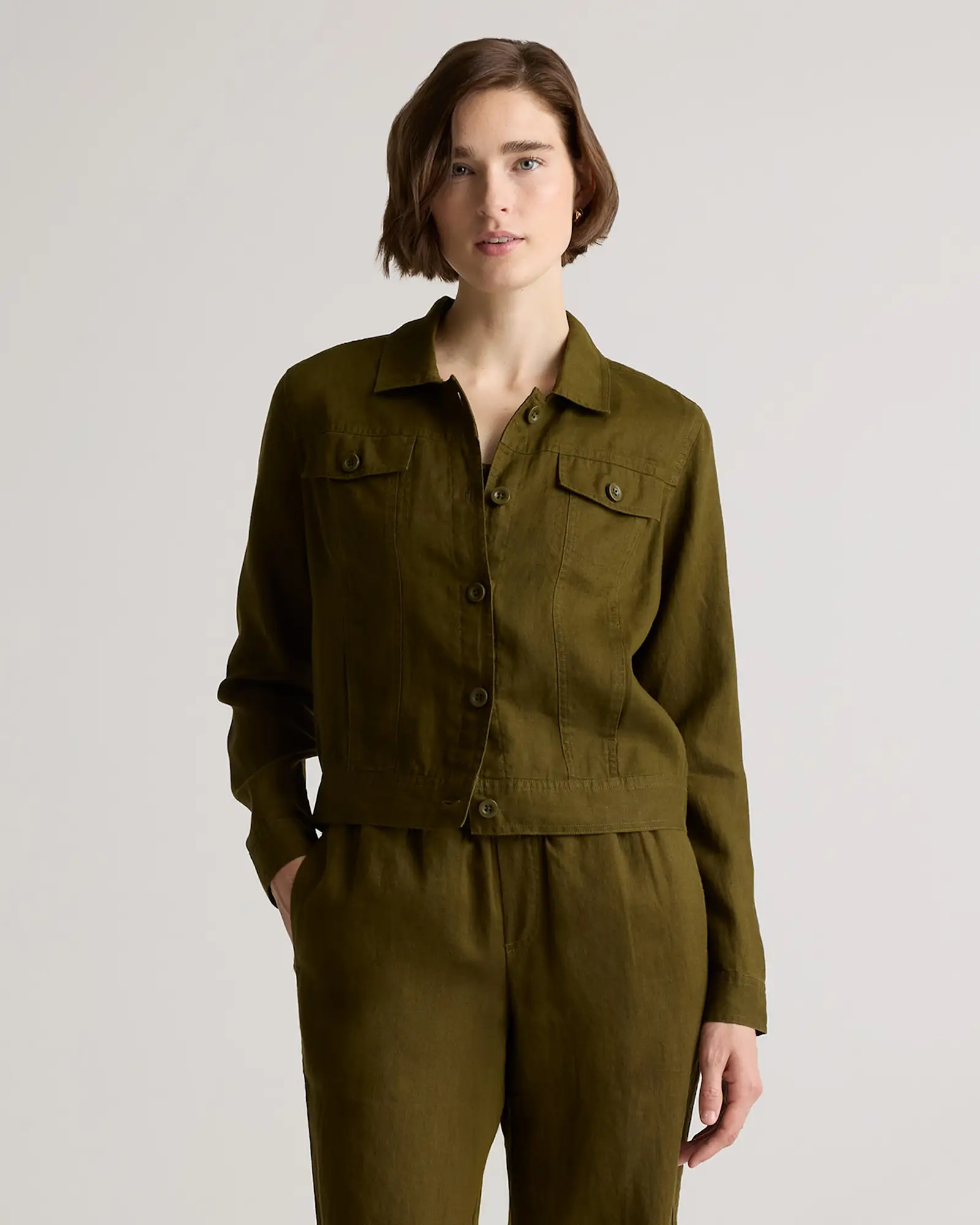 100% European Linen Jacket | Quince