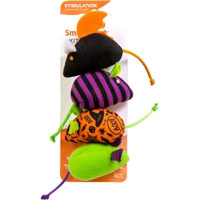 SmartyKat Halloween Skitter Mice Catnip Cat Toy Set - 4ct | Target