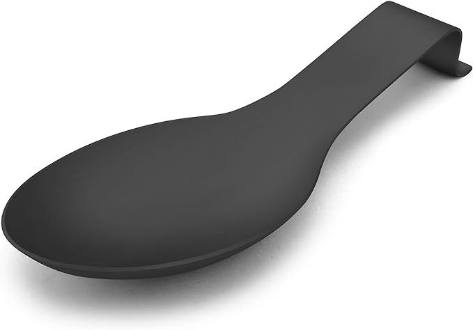 LIANYU Black Spoon Rest for Kitchen Counter Stove Top, Stainless Steel Spatula Ladle Spoon Utensi... | Amazon (US)