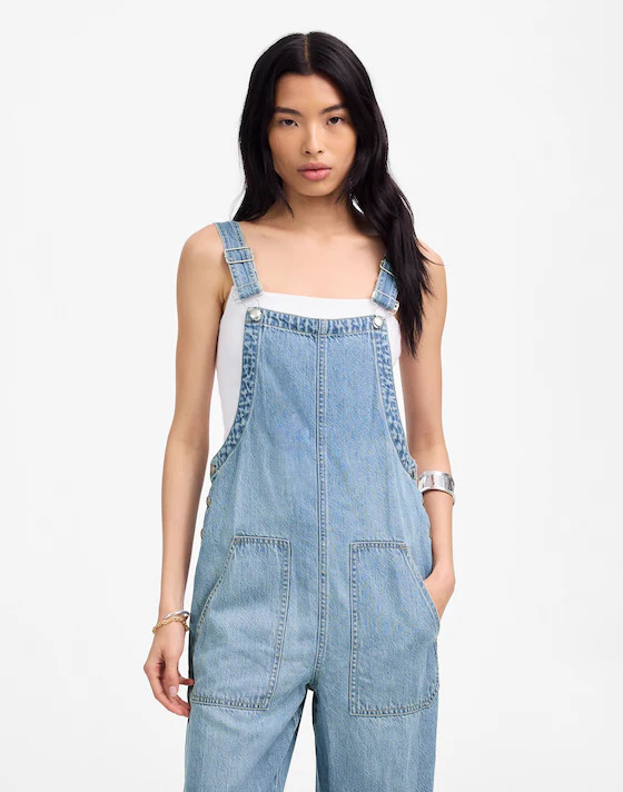 Wide-Leg Overalls in Ashbury Wash: Airy Denim Edition | Madewell | Madewell