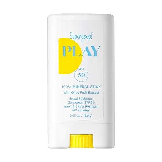 Supergoop! PLAY Mineral Stick SPF 50 - On-the-Go Broad Spectrum Face Sunscreen - Water Resistant ... | Amazon (US)