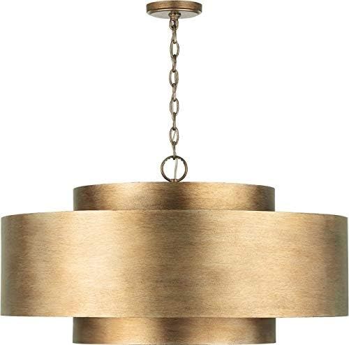 Capital Lighting 339091ML Jude Modern Geometric Bold Metal Drum Pendant, 9-Light 540 Total Watts, 17 | Amazon (US)