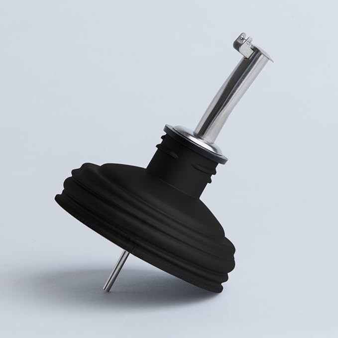 reCAP Mason Jar Pour Spout and Olive Oil Dispenser | Regular Mouth | Black | Made in the USA | Le... | Amazon (US)