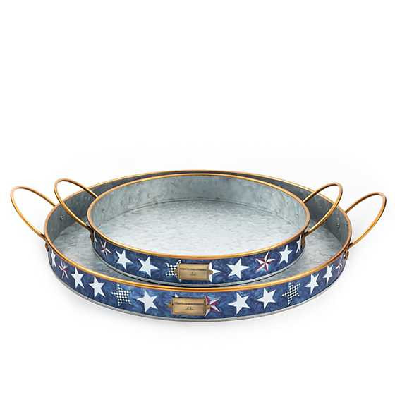 MacKenzie-Childs | Royal Star Serving Trays - Set of 2 | MacKenzie-Childs