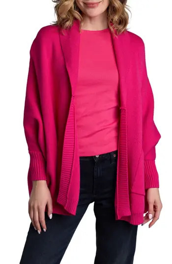 SAACHI Oversize Ribbed Knit Cardigan in Fuschia at Nordstrom Rack | Nordstrom Rack