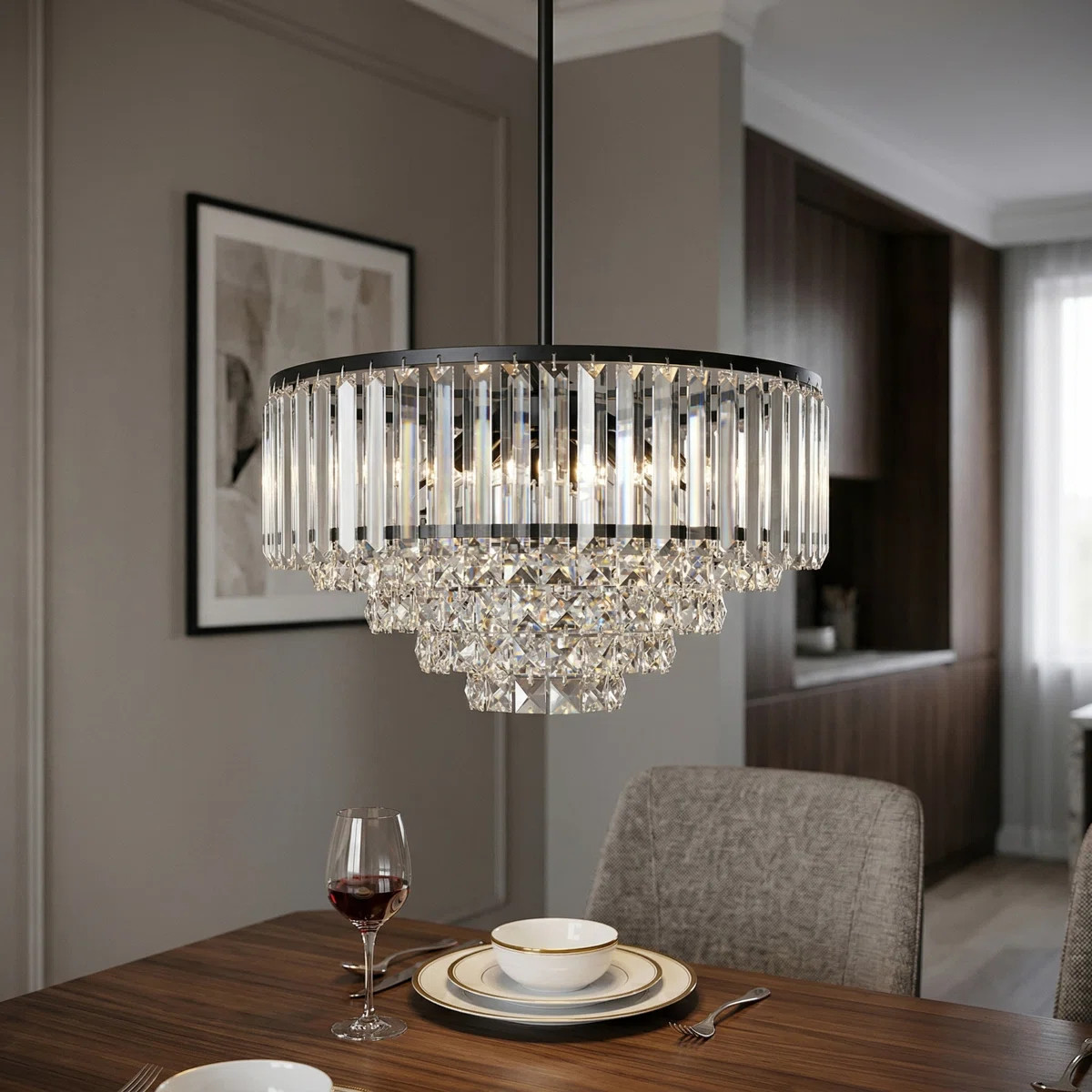 Amiriya 5 - Light Crystal Tiered Chandelier | Wayfair North America