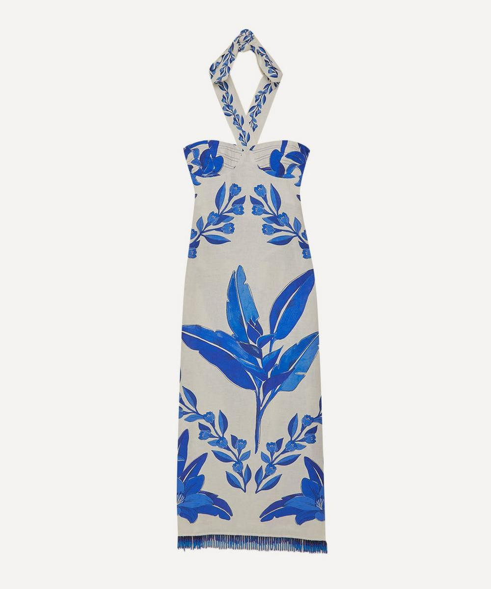 FARM Rio Women's Off-White Blue Yard Sleeveless Maxi Dress Off-White / Blue XS | Liberty London (US)