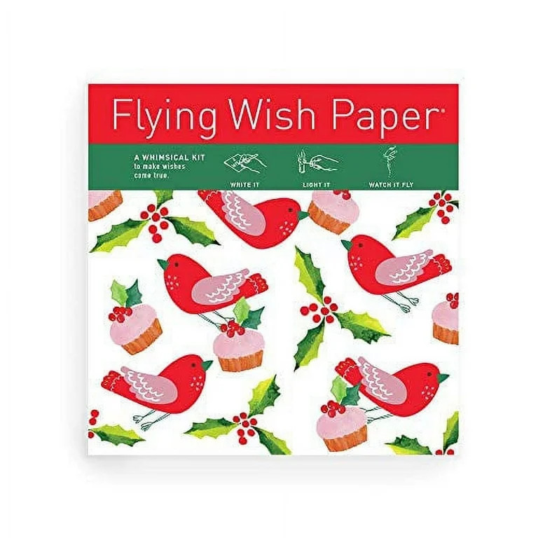 Christmas Cakes & Cupcakes Flying Wish Paper – Large Kit 7" x 7" | Walmart (US)